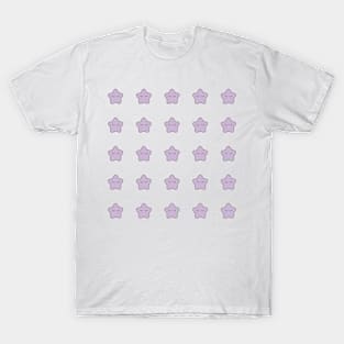 Lilac Stars with eyelashes T-Shirt